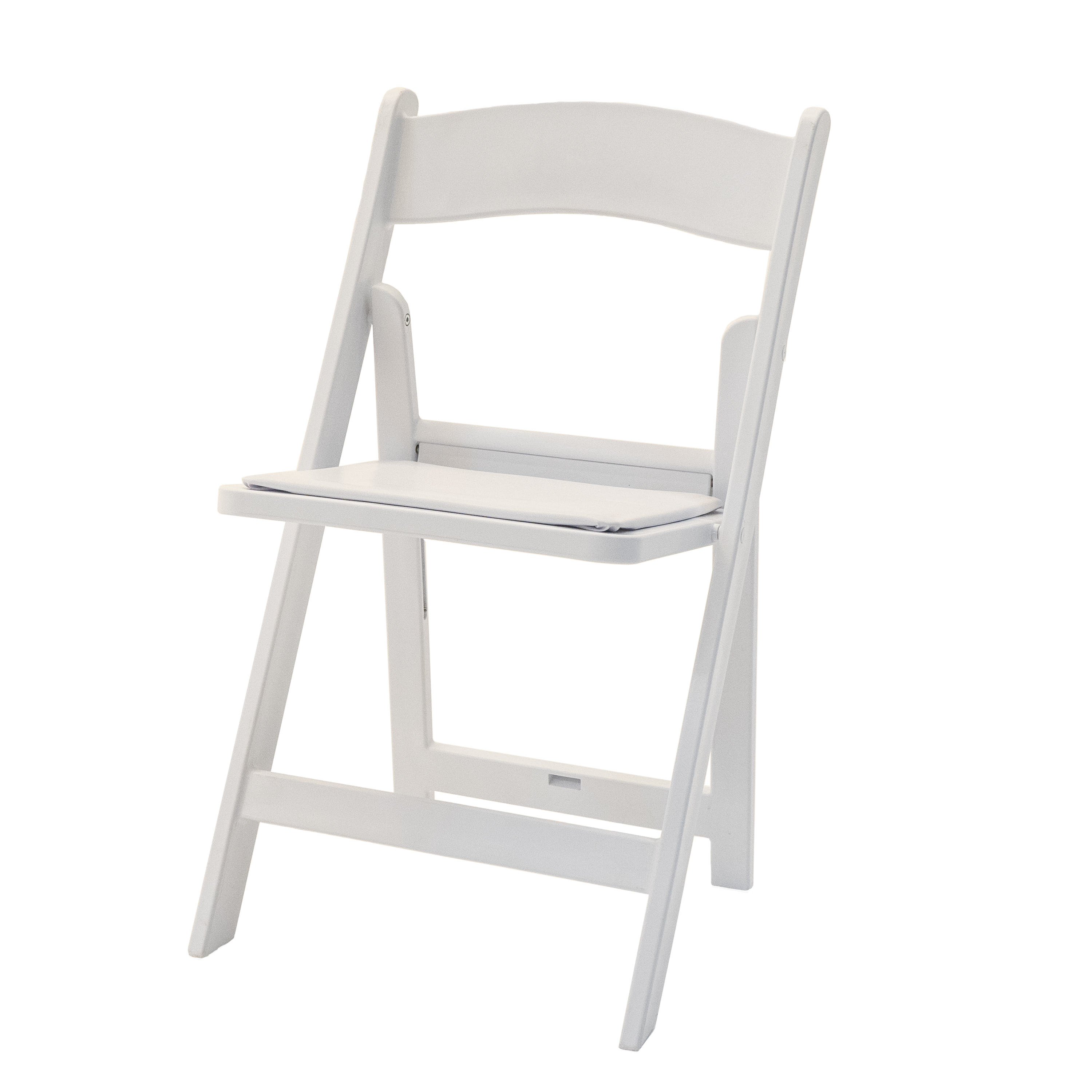 white resin folding chairs